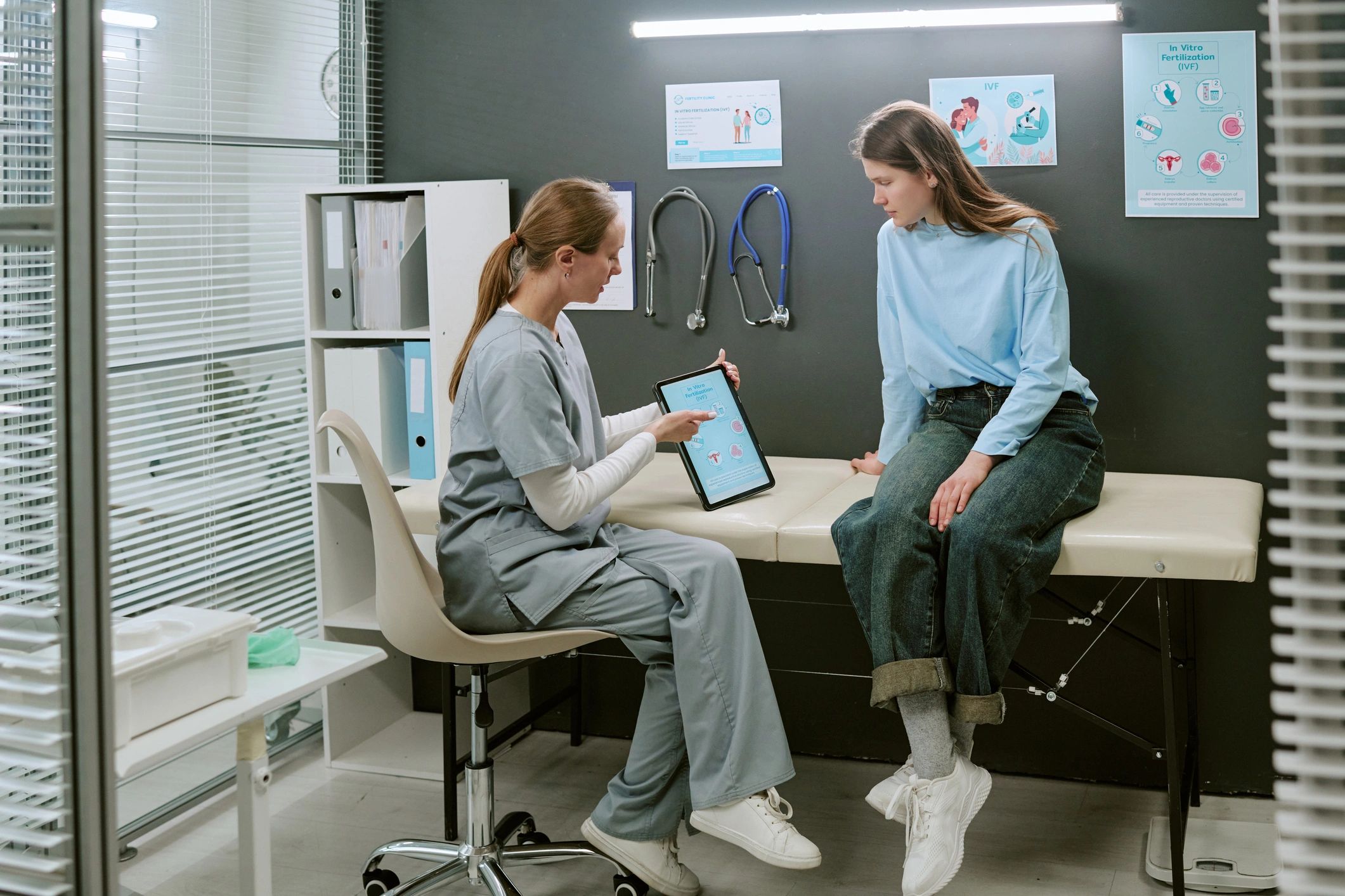 Doctor reviewing a personalized care plan with a patient